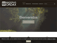 Tablet Screenshot of maderasordax.com